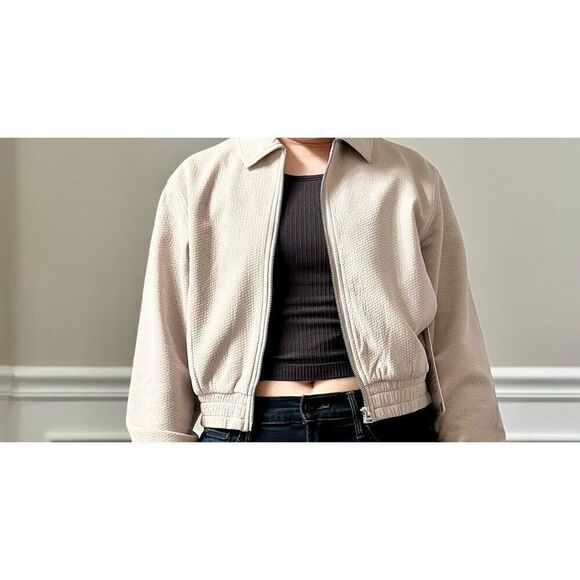 Lululemon Bubble Knit Zip Up Bomber Jacket - Picture 5 of 10